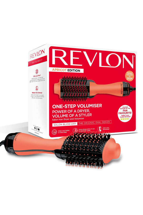 One Step Volumiser Hair Dryer and Styler - Apricot RVDR5222AE - 3