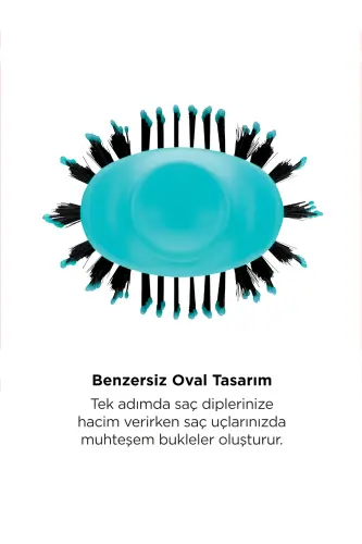 One Step Volumiser Saç Kurutma Makinesi ve Şekillendirici - Turkuaz RVDR5222TE2-Matte Turquoise - 5