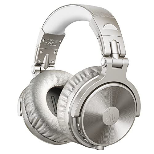 OneOdio Bluetooth quloqchinlari, 110 soat simsiz/simli stereo ovoz, katlanuvchi quloqchinlar, chuqur basli 50 mm neodimiy haydovchilar, kompyuter/telefon/planshet uchun - Studio Wireless Pro C, shampan oltin - 2