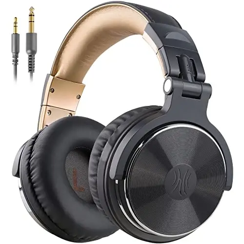 OneOdio Wired Over Ear Headphones Studio Monitor & Mixing DJ Stereo Headsets with 50mm Neodymium Drivers and 1/4 to 3.5mm Jack for AMP Computer Recording Podcast Keyboard Guitar Laptop - Grey - 1