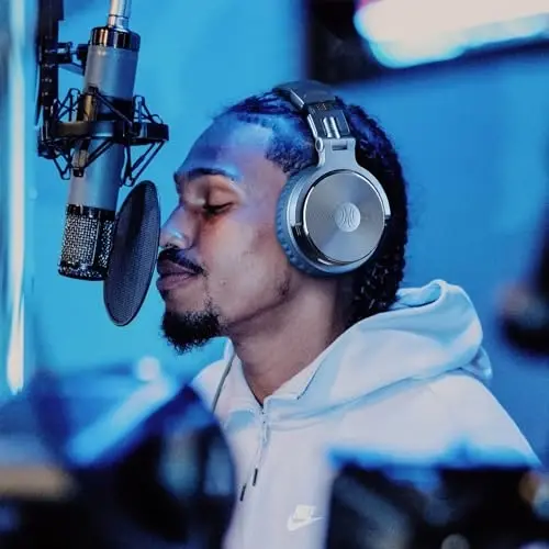 OneOdio проводные накладные наушники Hi-Res Studio Monitor & Mixing DJ Stereo Headsets с 50-мм драйверами и разъемом от 1/4 до 3,5 мм для AMP Computer Recording Podcast Keyboard Guitar Laptop - Sky Blue - 5