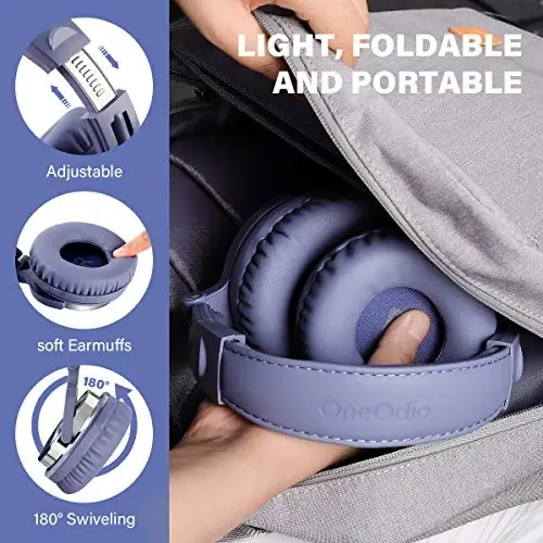OneOdio simli quloqchinlar Studio Monitor & Mikser DJ Stereo Garnituralari 50 mm Neodim Drajverlari va 1/4 dan 3,5 mm gacha AMP Kompyuter Yozuv Podkast Klaviatura Gitara Noutbuk uchun Jek - Ochiq Moviy - 6