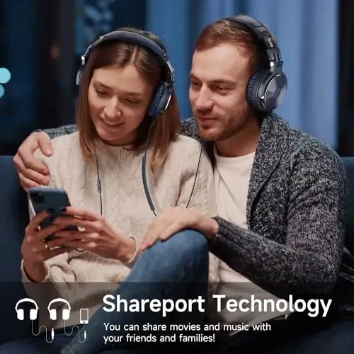 OneOdio simli quloqchinlar Studiya Monitori & DJ Stereo Garnituralari 50 mm Neodim Dvigatellari va 1/4 dan 3,5 mm gacha AMP Kompyuter Yozuv Podkast Klaviatura Gitara Noutbuk uchun Jek - To'q ko'k - 5