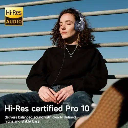 OneOdio Wired Over Ear Headphones Studio Monitor & Mixing DJ Stereo Headsets with 50mm Neodymium Drivers and 1/4 to 3.5mm Jack for AMP Computer Recording Podcast Keyboard Guitar Laptop - Dark Blue - 3