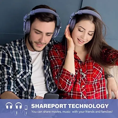 OneOdio Wired Over Ear Headphones Studio Monitor & Mixing DJ Stereo Headsets with 50mm Neodymium Drivers and 1/4 to 3.5mm Jack for AMP Computer Recording Podcast Keyboard Guitar Laptop - Light Blue - 5