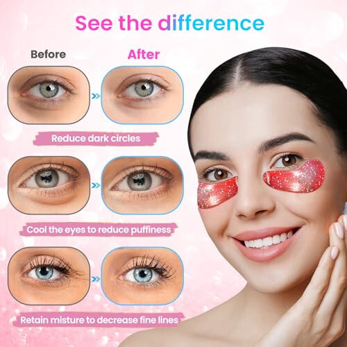 Onespring Under Eye Patches (24 Pairs) - Upgrade Eye Gel Pads for Wrinkles, Puffy Eyes, Dark Circles, Eye Bags, Natural Collagen Eye Gels Pads, Under Eye Mask Patches for Refreshing, Revitalizing - 11