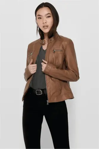 Onlbandıt Faux Leather Bıker Otw Noos Mont 15081400 Cognac - Cognac - 1