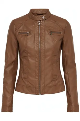Onlbandıt Faux Leather Bıker Otw Noos Mont 15081400 Cognac - Cognac - 5
