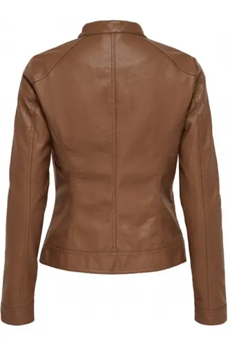 Onlbandıt Faux Leather Bıker Otw Noos Mont 15081400 Cognac - Cognac - 6
