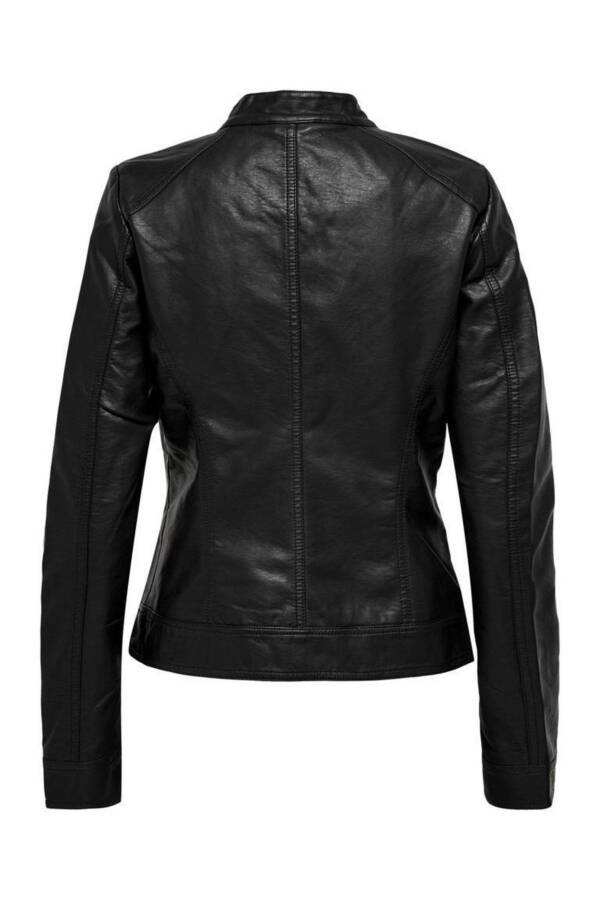 Onlbandıt Women's Faux Leather Slim Fit Jacket 15081400 - 7