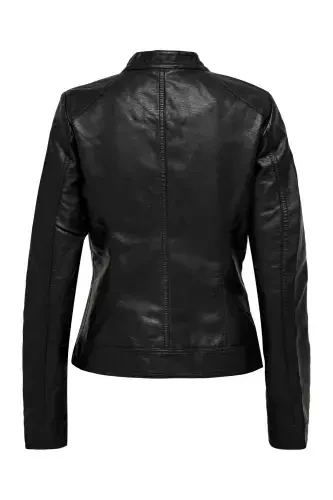 Onlbandıt Women's Faux Leather Slim Fit Jacket 15081400 - 5