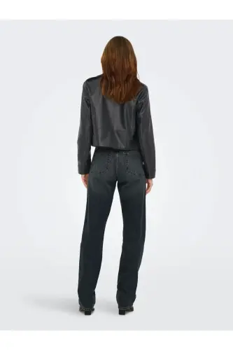 OnlJıll Faux Leather Bıker Otw Noos Kadın Suni Deri Mont Ve Ceket Siyah - Siyah15361396 - 4
