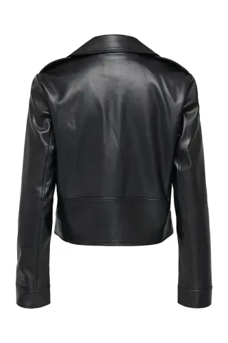 OnlJıll Faux Leather Bıker Otw Noos Kadın Suni Deri Mont Ve Ceket Siyah - Siyah15361396 - 7