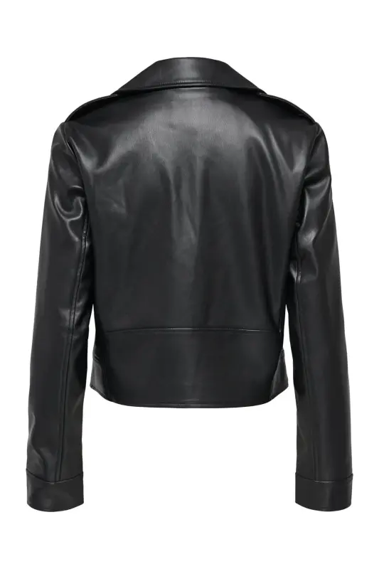 OnlJıll Faux Leather Bıker Otw Noos Kadın Suni Deri Mont Ve Ceket Siyah - Siyah15361396 - 7
