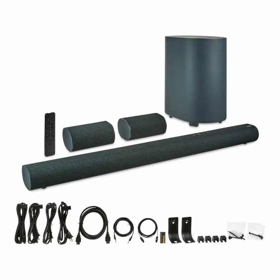 onn Bluetooth 5.1.2 Channel Surround Soundbar System with Dolby Atmos, 42