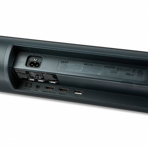 onn. 5.1.2 Surround Soundbar with Dolby Atmos, Wireless Subwoofer and True Wireless Satellite Speakers, 42