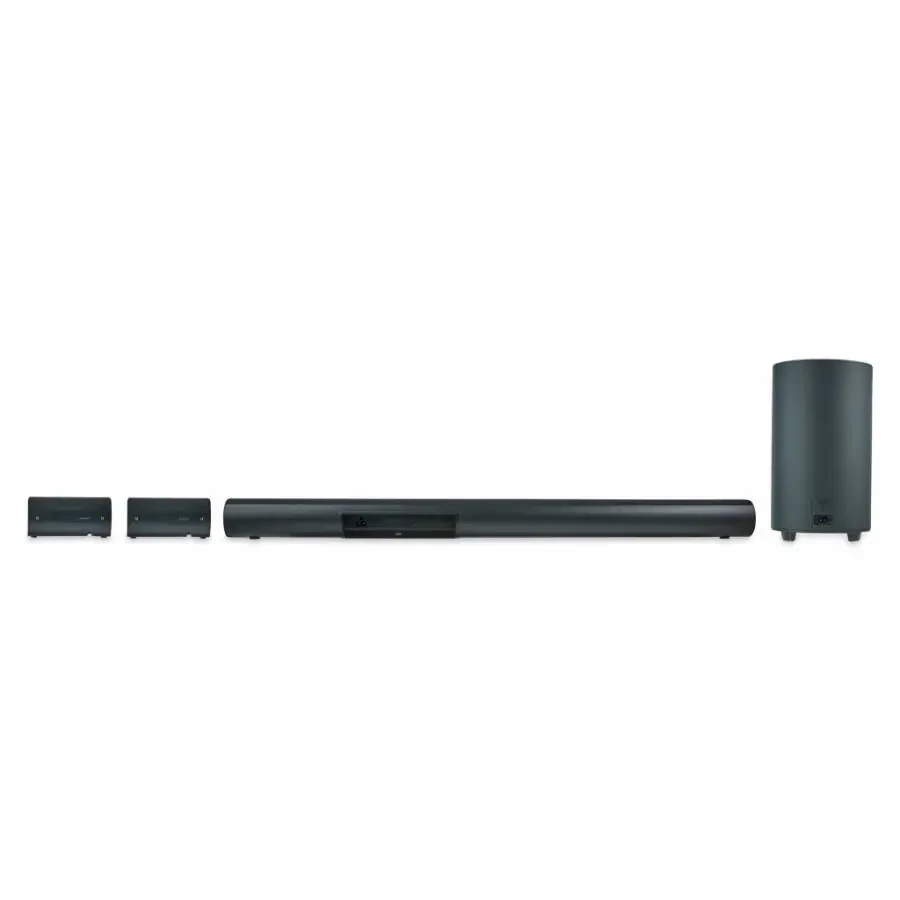 onn. 5.1.2 Surround Soundbar with Dolby Atmos, Wireless Subwoofer and True Wireless Satellite Speakers, 42
