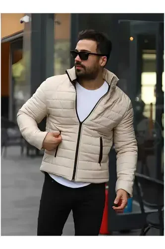 ONURMEN ERKAK ASTARLI mont Kurtka SUV o'tkazmaydigan SHAMOL o'tkazmaydigan-KREM. - GENEL MARKALAR (1)