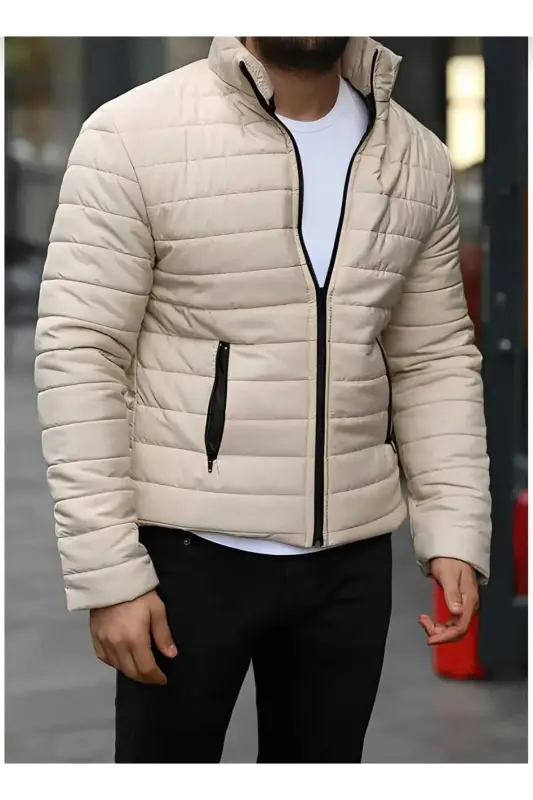 ONURMEN MEN'S LINED jacket WATERPROOF WINDPROOF - CREAM. - 3