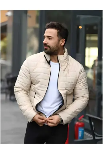 ONURMEN MEN'S LINED jacket WATERPROOF WINDPROOF - CREAM. - 4