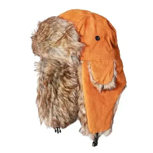 ONWAY Trapper Hat Ayollar Erkaklar uchun Sun'iy Mo'ynali Quloqchinli Qishki Shapkalar 