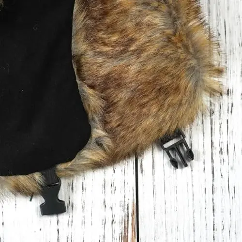 ONWAY Trapper Hat Qishki shapkalar ayollar va erkaklar uchun sun'iy mo'ynali quloqchinlar bilan - 4