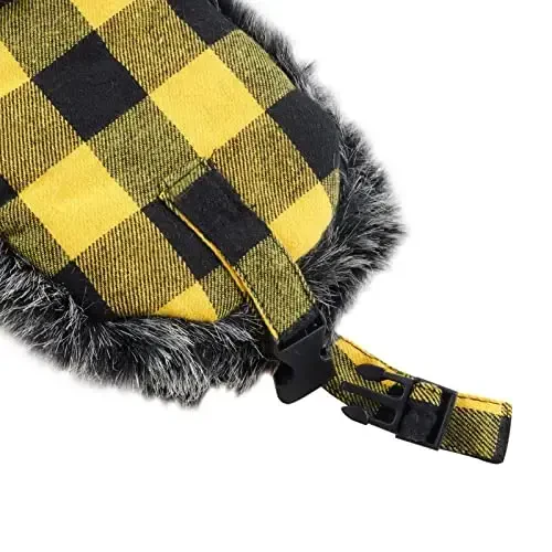 ONWAY Trapper Hat Qishki shapkalar ayollar va erkaklar uchun sun'iy mo'ynali quloqchinlar bilan - 4