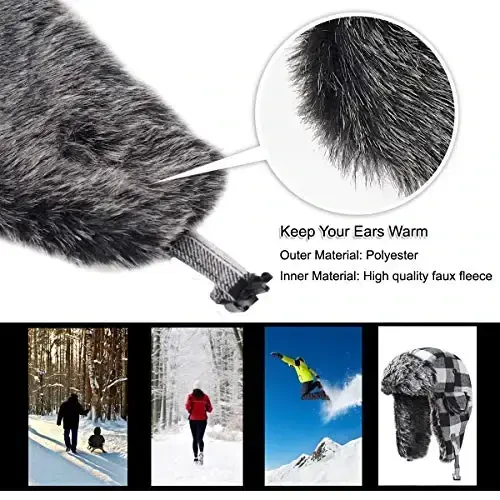 ONWAY Trapper Hat Winter Hats for Women Men with Faux Fur Ear Flaps - 5