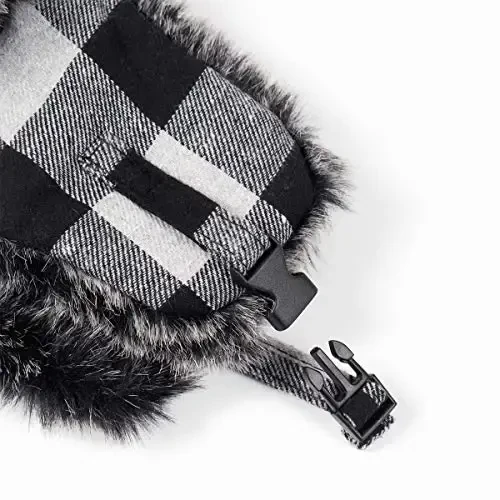ONWAY Trapper Hat Winter Hats for Women Men with Faux Fur Ear Flaps - 6