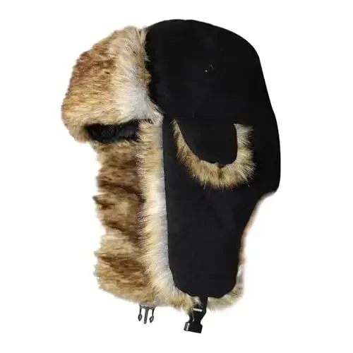ONWAY Trapper Hat Winter Hats for Women Men with Faux Fur Ear Flaps - ONWAY