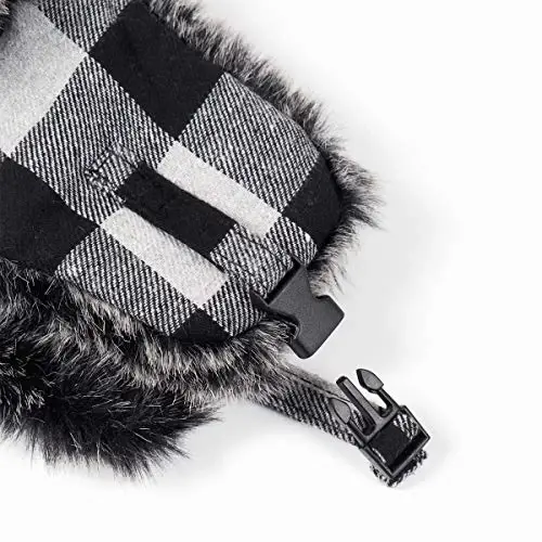 ONWAY Trapper Hat Winter Hats for Women Men with Faux Fur Ear Flaps - 6
