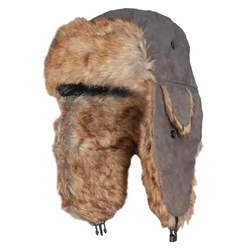 ONWAY Trapper Hat Winter Hats for Women Men with Faux Fur Ear Flaps - 1
