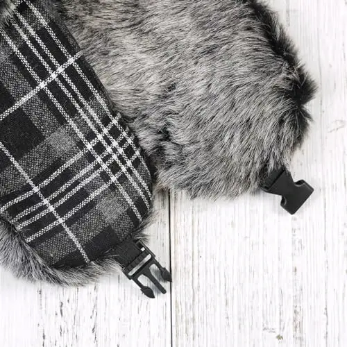 ONWAY Trapper Hat Winter Hats for Women Men with Faux Fur Ear Flaps - 4