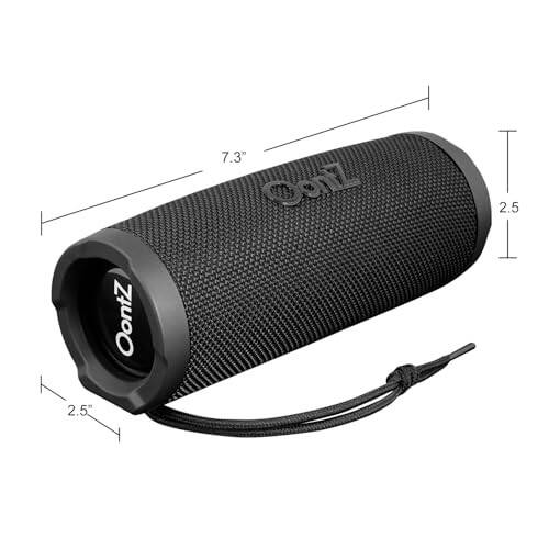 OontZ Silindir Bluetooth Hoparlör, Taşınabilir Kablosuz Bluetooth 5.0 Hoparlör, 14 Watt, 100 ft'ye Kadar Bluetooth Menzili, IPX7 Su Geçirmez Sesli Taşınabilir Bluetooth Hoparlör - 4