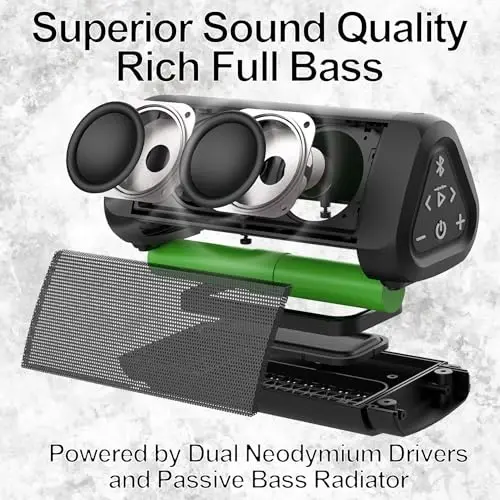 OontZ Ultra Bluetooth Speaker 5.4 | IPX7 Waterproof, 14W Enhanced Sound, 20-Hr Battery, 100ft Range, Deep Bass & Clear Audio, Durable Speaker for Pool, Beach, and Shower (Black) - 4