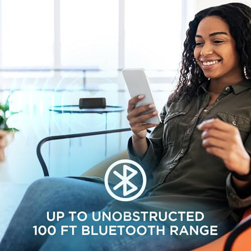 OontZ Ultra Bluetooth Karnay, Ko'chma Kablosiz Bluetooth Karnay, 14 Vt, 100 futgacha to'siqsiz Bluetooth masofasi, IPX7 Su o'tkazmaydigan Karnay (Qora) - 3