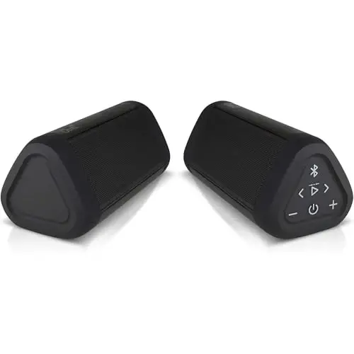 OontZ Ultra Dual Portable Bluetooth Speaker 5.0 2-Pack – IPX7 Waterproof, 14W Enhanced Sound, 20-Hr Battery, 100ft Range, Deep Bass & Clear Audio, Durable for Shower, Pool, or Beach (Black) - 4