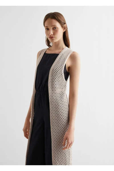 Openwork Cotton Vest - MANGO TEEN