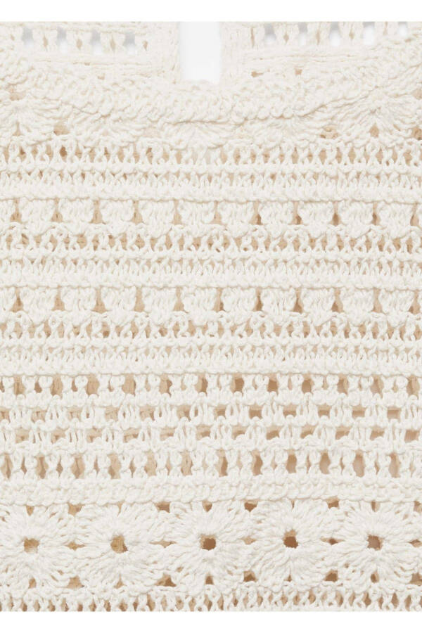 Openwork detailed knitted sweater - 5