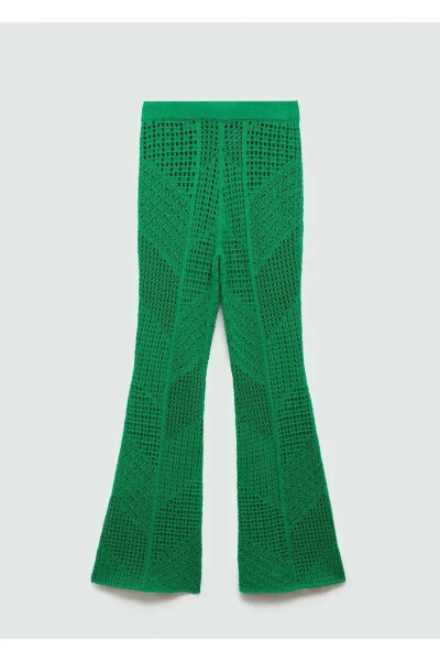 Openwork Knit Pants - 3