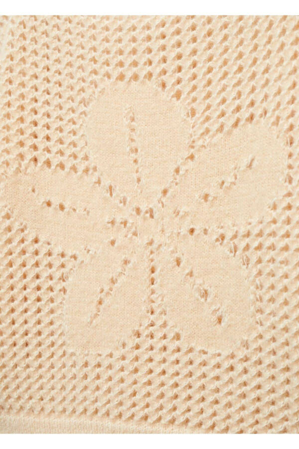 Openwork knitted boat neck sweater - 5