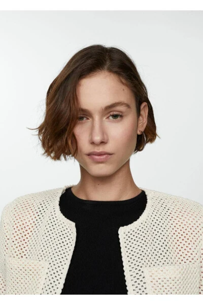 Openwork knitted cardigan - 5