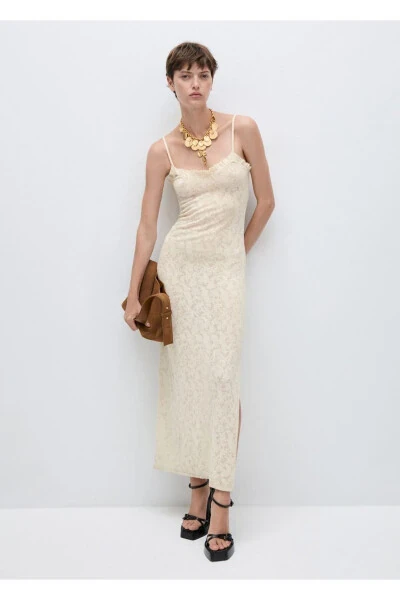 Openwork knitted dress - MANGO (1)