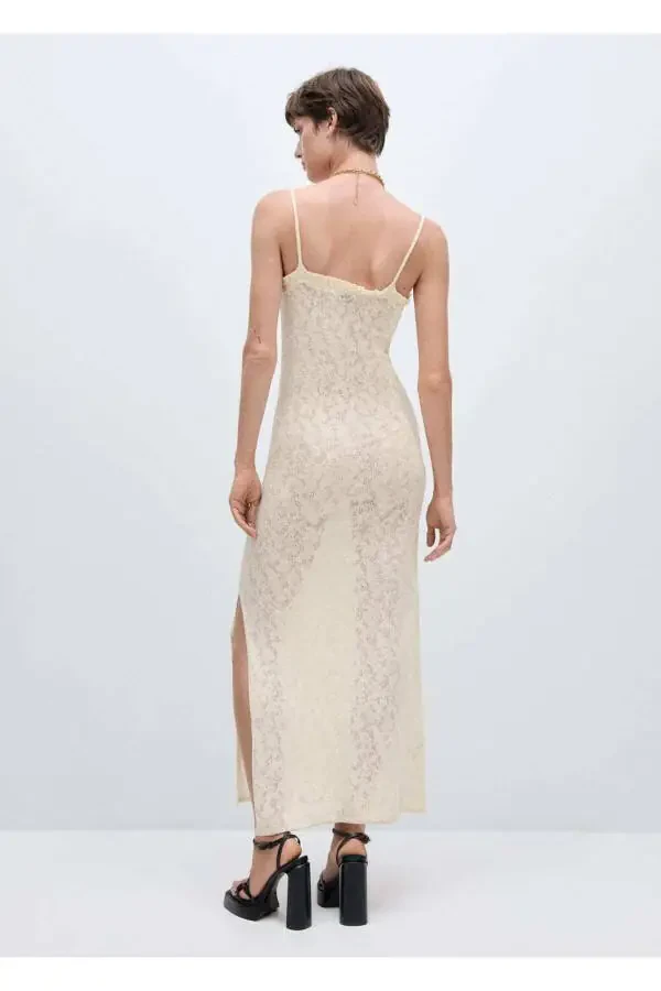 Openwork knitted dress - 4