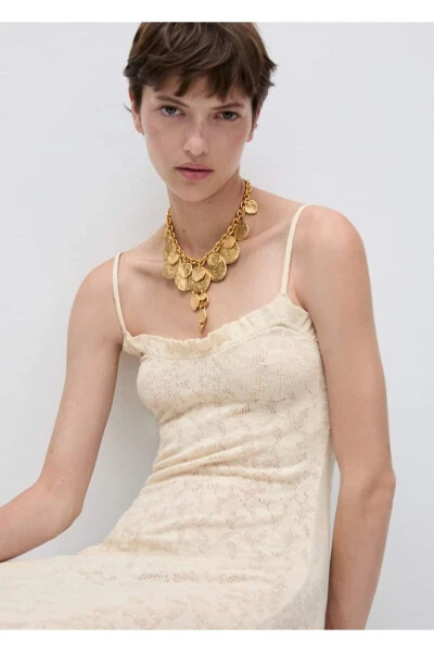 Openwork knitted dress - 7