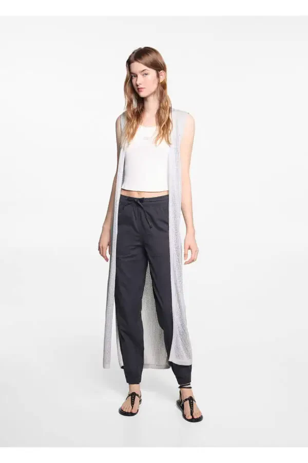 Openwork Lurex Vest - 2