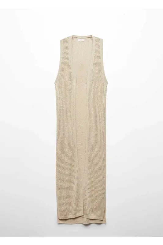 Openwork lurex vest - Golden Yellow - 3