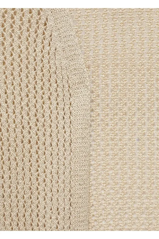 Openwork lurex vest - Golden Yellow - 5