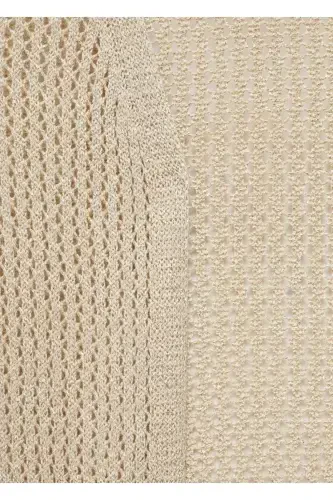 Openwork lurex vest - Golden Yellow - 5