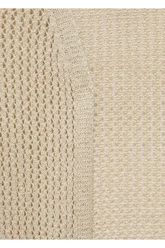 Openwork lurex vest - Golden Yellow - 5